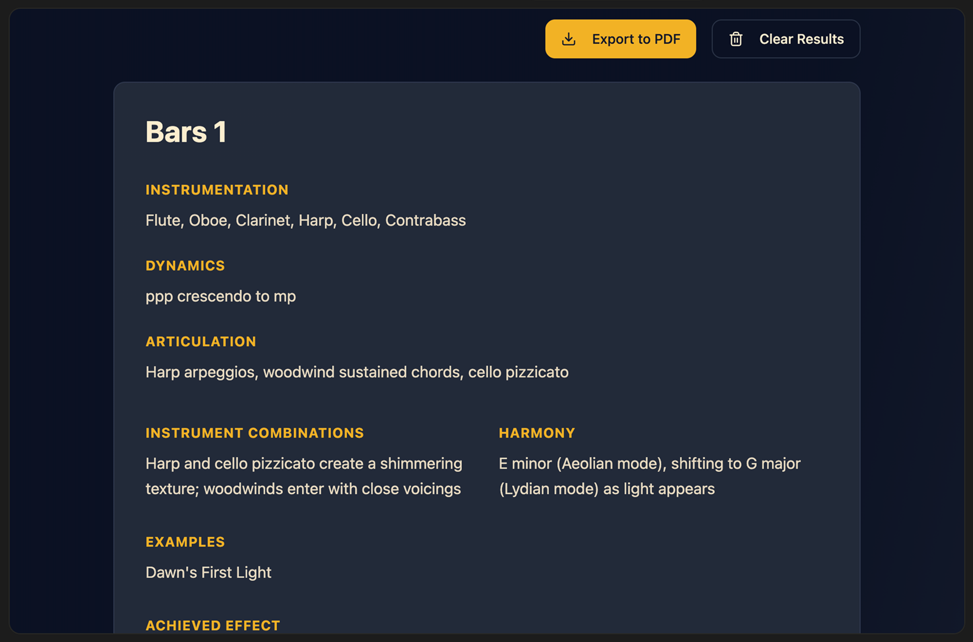 Visualization of the Orchestration Planner interface